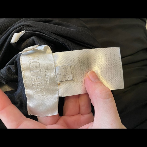 David’s Bridal One Shoulder Bridesmaid Dress - Black - Picture 4 of 5